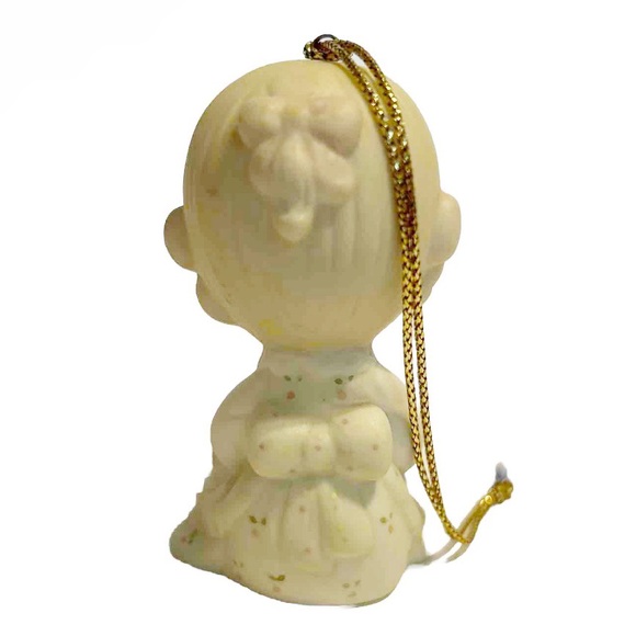 Vintage 1984 Precious Moments Love Is Kind Ceramic Ornament Girl Gift Enesco - Picture 5 of 11